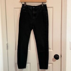Curve Appeal Jeans Womens‎ 6/28 Black High Rise Skinny Casual Stretch Grunge